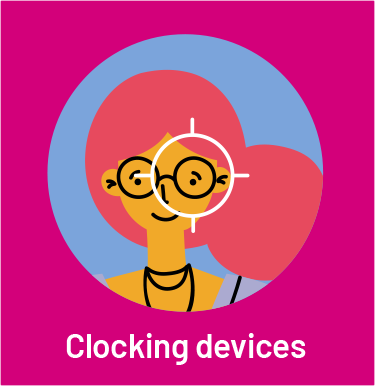 icon for clocking devices